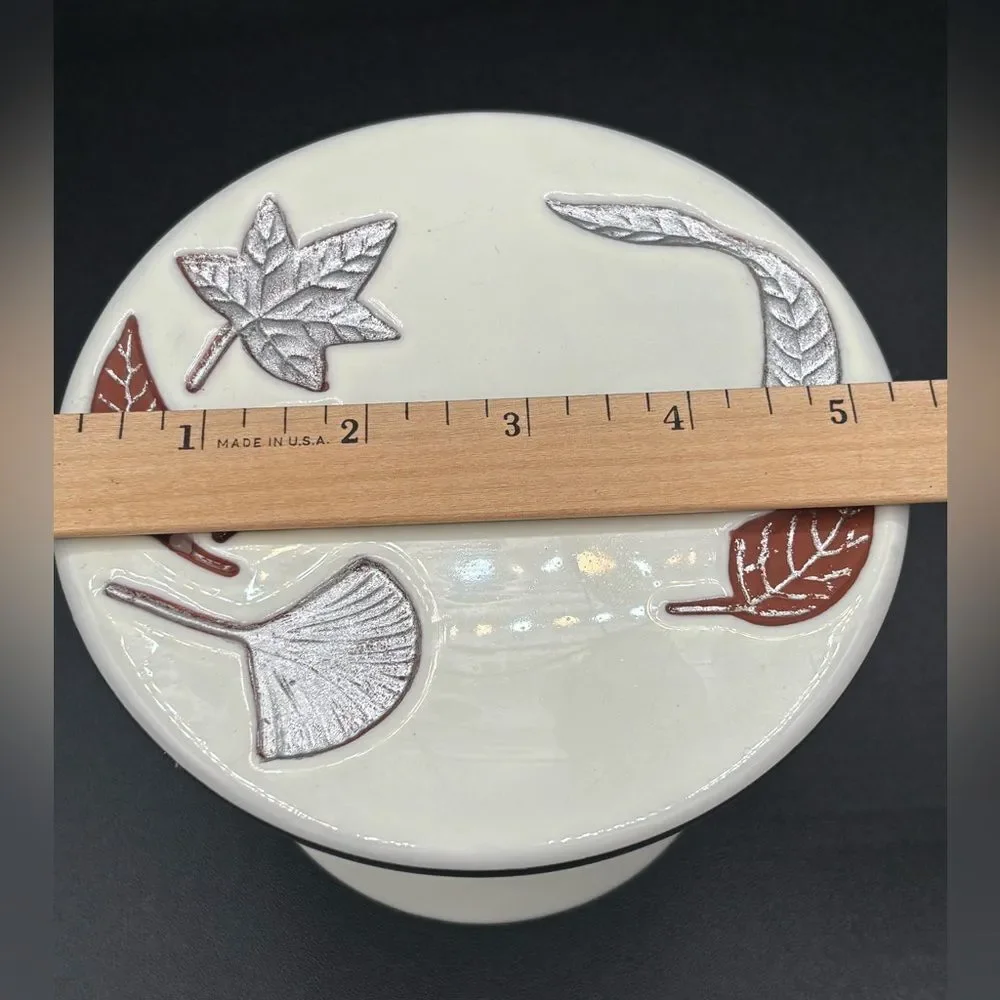 Pedestal Candle Holder 5.5” X 3.75”  The White Barn Candle Co Bath & Body Leaves